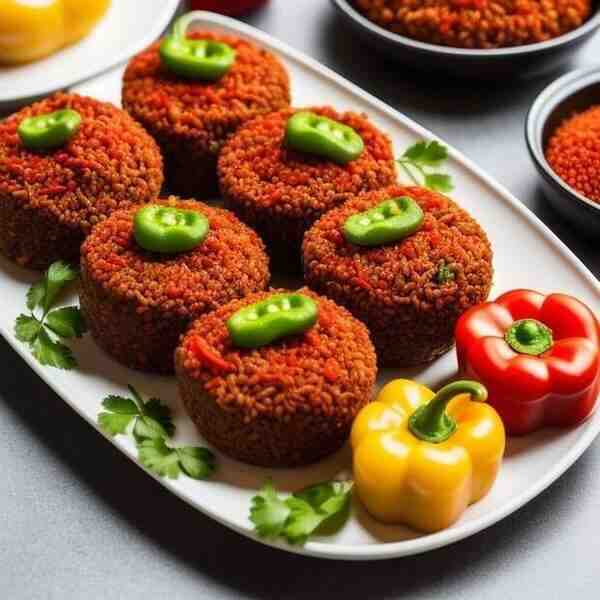 Перец фаршированный рисом и мясным фаршем